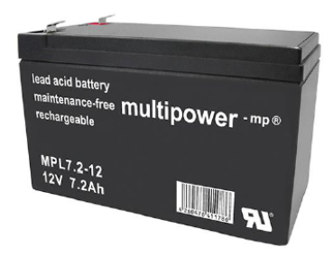 multipower-mp® AGM Bleiakkmulatoren MPL7,2-12  12V 7,2Ah Longlife (10 Jahre)